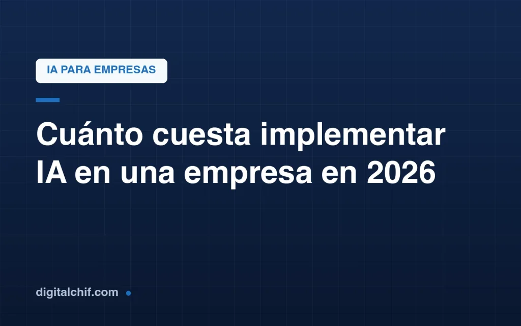 Cuánto cuesta implementar inteligencia artificial en una empresa
